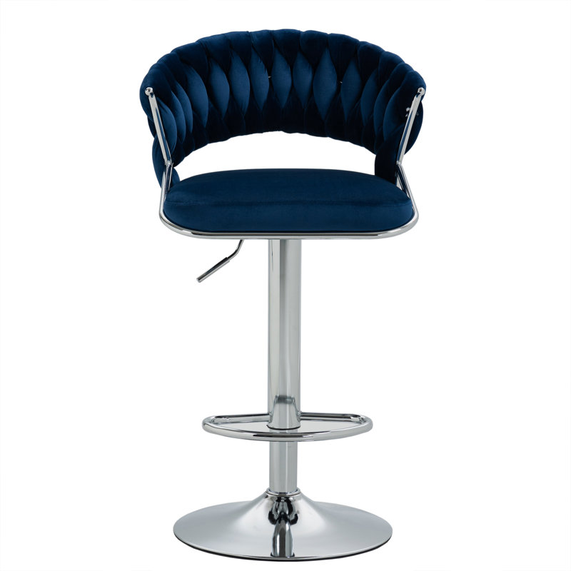 Everly Quinn Swivel Adjustable Height Bar Stool & Reviews Wayfair